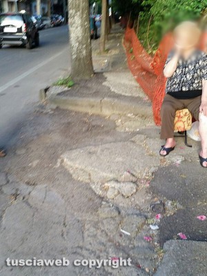 La donna caduta a Bagnaia