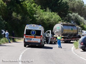Viterbo - L'incidente a Ponte di Cetti