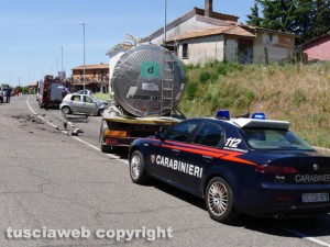 Viterbo - L'incidente a Ponte di Cetti