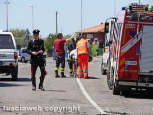 Viterbo - L'incidente a Ponte di Cetti