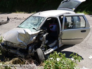 Viterbo - L'incidente a Ponte di Cetti