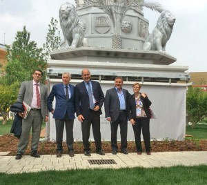 Expo 2015 - Barelli, Michelini, Zingaretti e Panunzi sotto Fiore del cielo