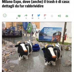 Expo Milano - Una delle immagini della gallery del trash del Corriere