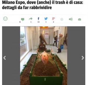 Expo Milano - Una delle immagini della gallery del trash del Corriere