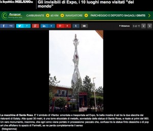 La macchina di santa Rosa nella gallery di Repubblica "Gli invisibili di Expo"