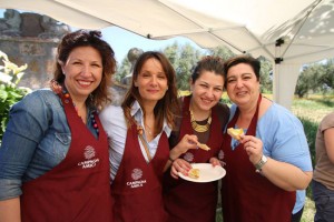 Lo staff di Tuscania che ha accolto gli studenti della Brillat Savarin Schule