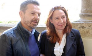 Tuscania - Il sindaco Bartolacci con Paola Quaranta