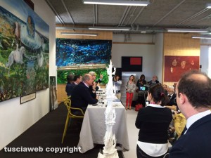 Expo - Macchina di santa Rosa - Presentazione Tesori d'Italia con Vittorio Sgarbi