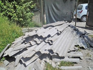 L'eternit trovato nel depuratore di Capranica