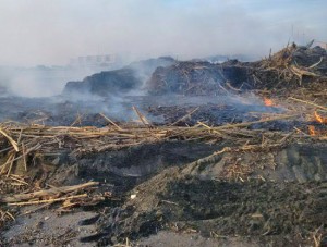 L'incendio sulla spiaggia di Marina Velka
