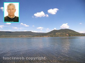 Il lago di Vico e nel riquadro Ennio Pittaro