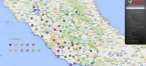 La mappa dei prodotti tipici del Lazio sul sito Expo della regione