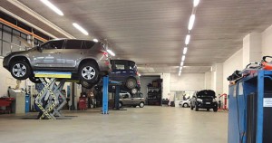 Un'officina meccanica