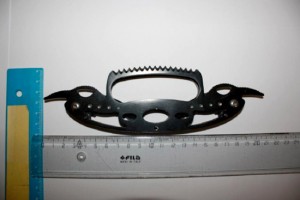 Una delle armi sequestrate