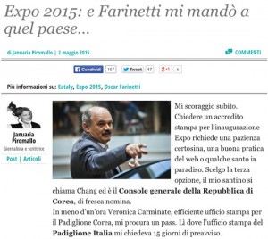 L'articolo di Januaria Piromallo sul Fatto Quotidiano
