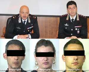 Operazione Libertà: la conferenza stampa dei carabinieri e gli arrestati
