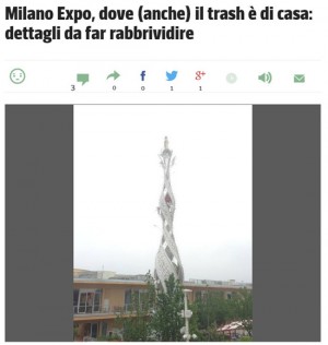 Expo Milano - Una delle immagini della gallery del trash del Corriere
