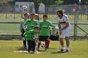 Valerio Fiori al Milan junior camp