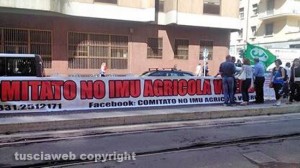 Imu agricola, il sit-in di fronte al Tar 