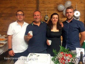 Tuscania - Le nozze d'argento di Mauro e Fabiola 