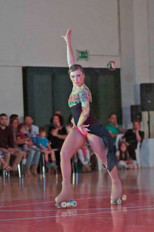 Sport - Un momento del saggio della Asd Star Roller Club Viterbo e Orte, delle "Trilline " e di tutti gli atleti di Viterbo e Bomarzo della Asd Civitavecchia