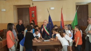 Civita castellana - Bambini "A scuola su due piedi" - Firma dell'ordinanza