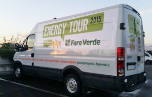 Parte il furgone dell'Energy tour