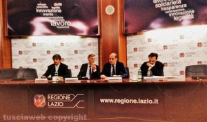 Il ministro Delrio e il presidente della regione Zingaretti