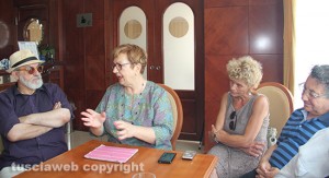 La conferenza stampa convocata per illustrare la situazione Ferento