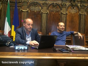 Viterbo - Presentazione Caffeina 2015 - Giancarlo Necciari e Giorgio Nisini