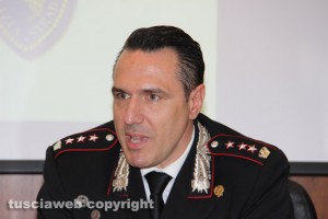 Il colonnello Mauro Conte, comandante provinciale dei carabinieri di Viterbo