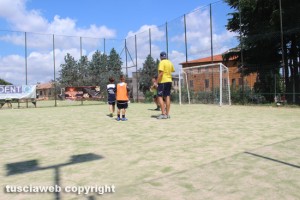 Viterbo - Il campo di calcio Oliviero Bruni di Pianoscarano