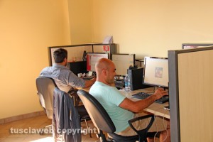 I ragazzi di Caffeina al lavoro