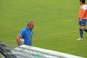 L'allenatore della Viterbese Attilio Gregori