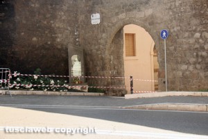 Viterbo - Porta San Marco transennata