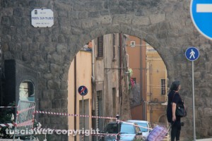 Viterbo - Porta San Marco transennata
