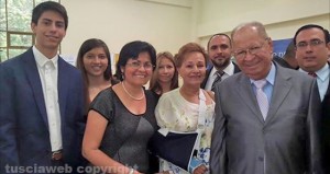 Cecilia Romero con la sua famiglia