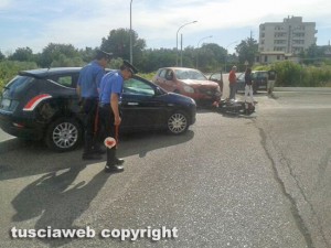 Viterbo - Incidente in via Alessandro Volta