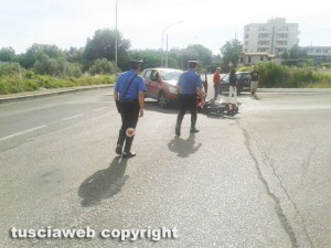 Viterbo - Incidente in via Alessandro Volta