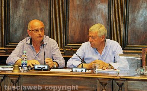 Viterbo - Consiglio comunale - Mario Quintarelli e Leonardo Michelini
