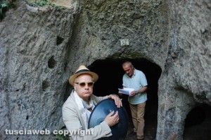 Viterbo - Castel D'Asso - La Banda del racconto in sopralluogo