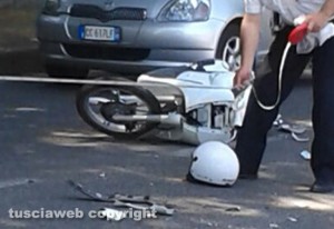Viterbo - Incidente in viale Trieste