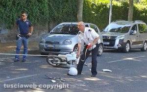 Viterbo - Incidente in viale Trieste