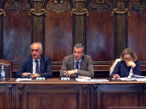 L'assessore Ricci nell'incontro di palazzo dei Priori