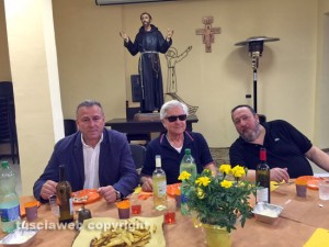 Pranzo di sant'Antonio - Silvio Cappelli, padre Mallucci e Alessandro Marcoaldi
