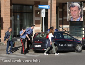 Viterbo - Operazione "Vento di maestrale" - Il blitz di carabinieri e polstrada in comune in via Garbini - Nel riquadro Ernesto Dello Vicario