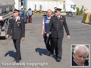 Viterbo - Operazione "Vento di maestrale" - Il blitz di carabinieri e polstrada a Casale Bussi - Nei riquadro Francesco Zadotti