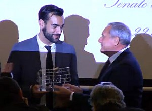 Marco Mengoni e Pietro Grasso