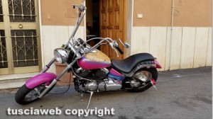 La Yamaha Dragstar 650 Tt di Valentino Galantuomo prima dell'incidente