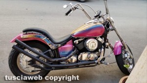 La Yamaha Dragstar 650 Tt di Valentino Galantuomo prima dell'incidente